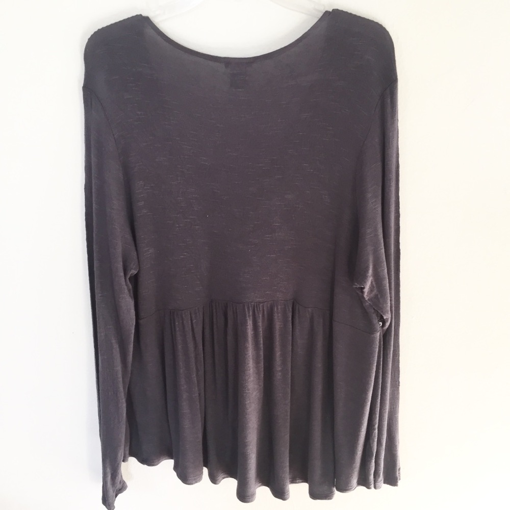 TORRID Gray Boho Embroidered Tunic Top 2 Plus Size - Picture 7 of 7
